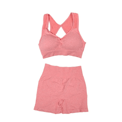 Women Yoga Shorts Sets High Waist Butt Lifting Workout Fitness Tights Tummy Control Gym Running Stretched Sportswear