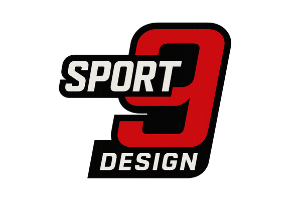 Sport9Design logo sport black and red, PNG